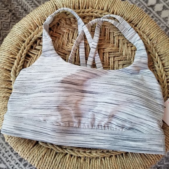 NWT Lululemon Energy Bra Space Dye Camo Gray - Picture 2 of 6